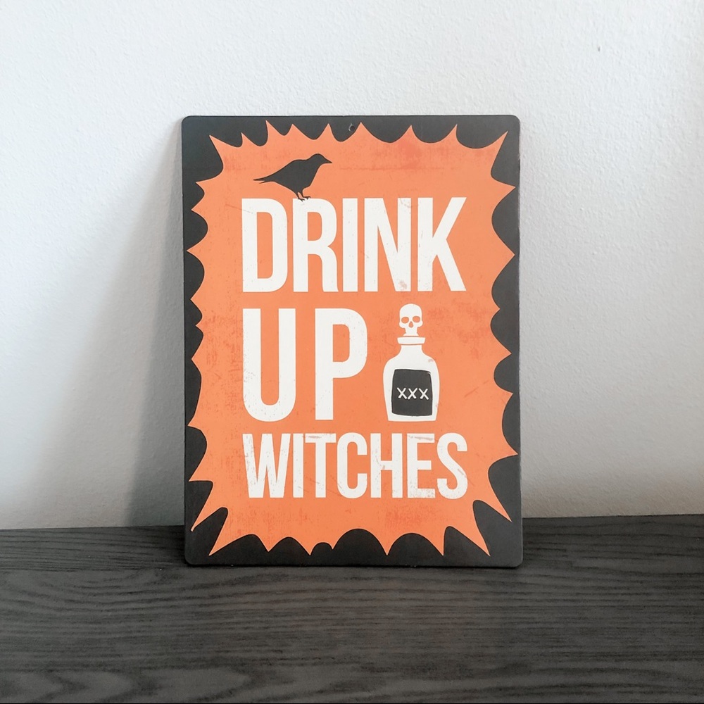 Reversible Funny Halloween Sign